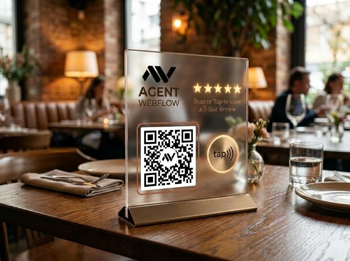 Scan To Star Acrylic Table QR Stand